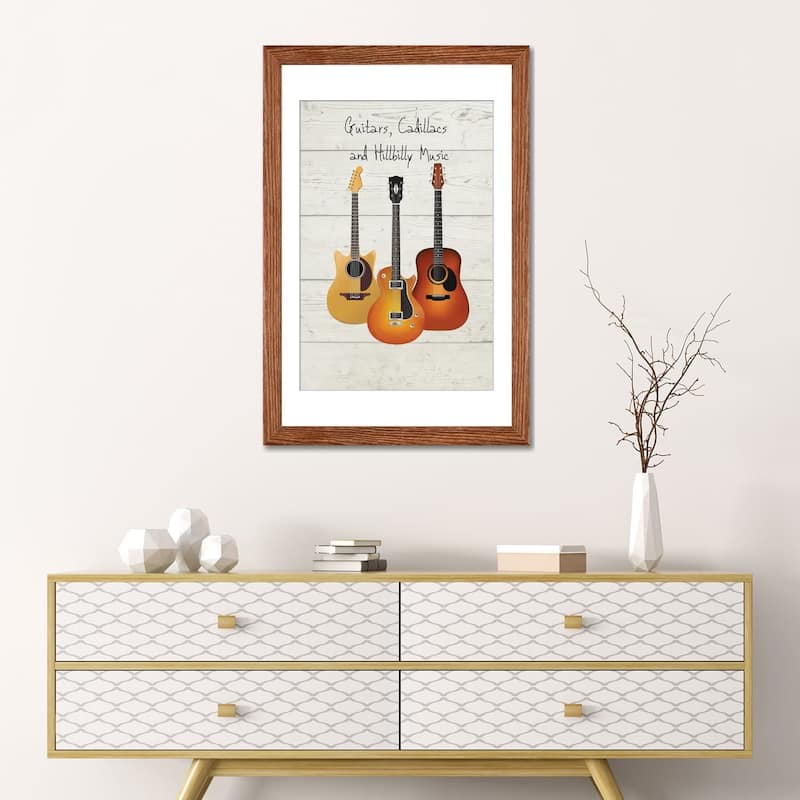 iCanvas "Guitars, Cadillacs And Hillbilly Music" by WordsAndMusicArt